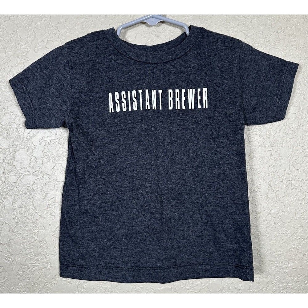 Assistant Brewer Bandera Ale Project Texas Brewery Gray Toddler T-Shirt Sz 3T